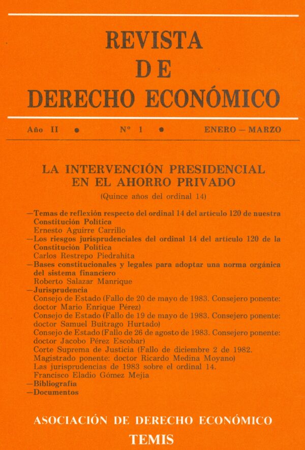 Revista de Derecho Económico No. 1